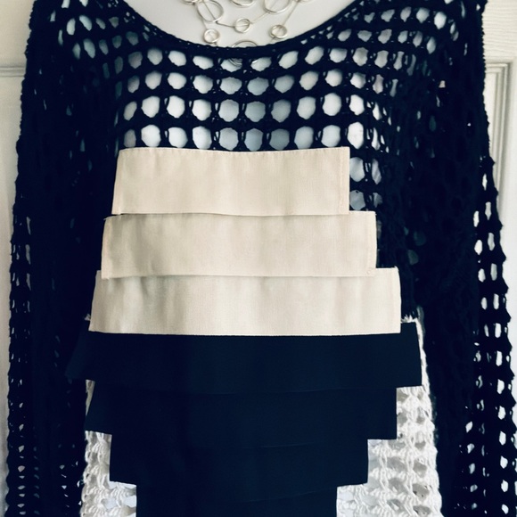 NWOT…PIER ANTONIO GASPAN…open weave sweater - Picture 3 of 8